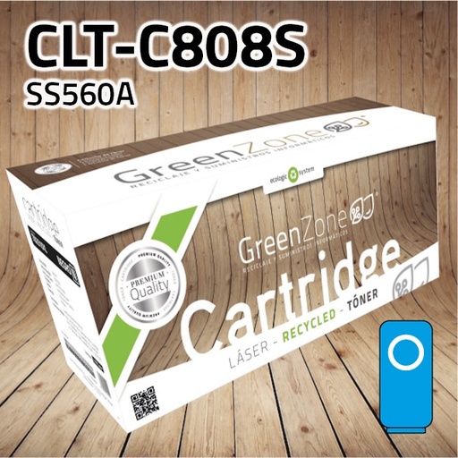 [GSTC808C] Green Zone para Samsung CLT-C808S Kit Toner Cian (20.000 Copias)