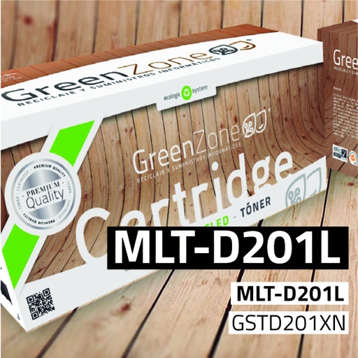 [GSTD201XN] Green Zone para Samsung MLT-D201L Negro (20.000 Copias)