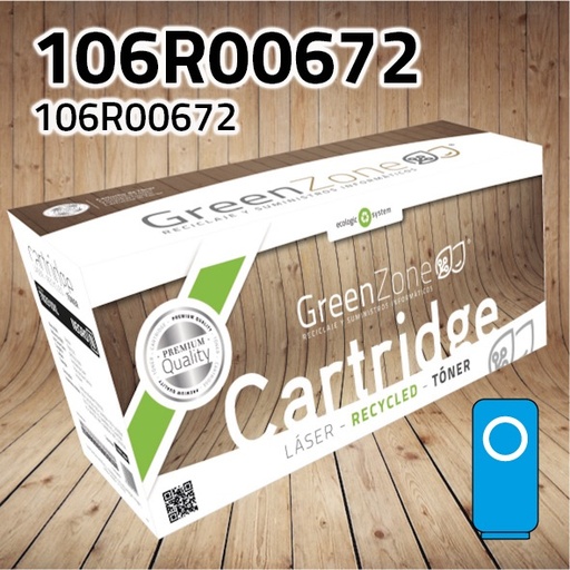 [GXT0672C] Green Zone para Xerox 106R00672 Kit Toner Cian (8.000 Copias)
