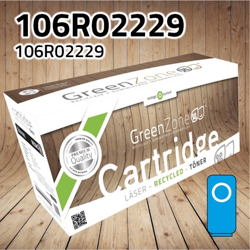 [GXT2229C] Green Zone para Xerox 106R02229 Kit Toner Cian (6.000 Copias)
