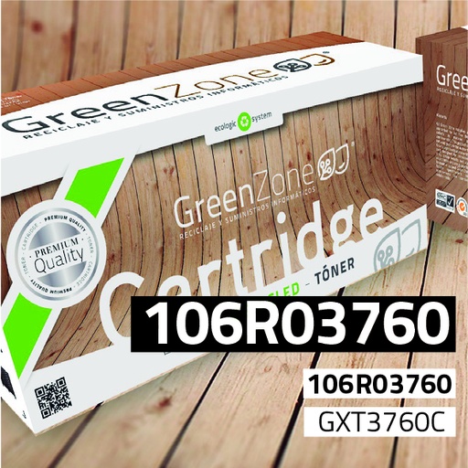 [GXT3760C] Green Zone para Xerox 106R03760 Kit Toner Cian (10.100 Copias)