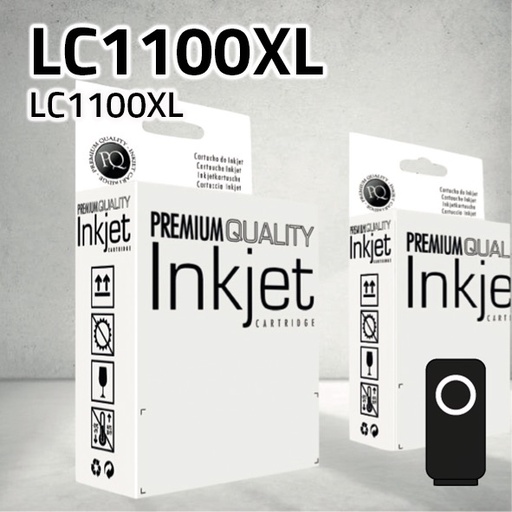 [CLBCLC1100XN] Marca Clone para Brother LC980/ LC985/ LC1100XL Negro (30.5 ml)