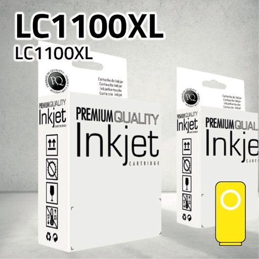 [CLBCLC1100XY] Marca Clone para Brother LC980/ LC985/ LC1100XL Amarillo (20.5 ml)