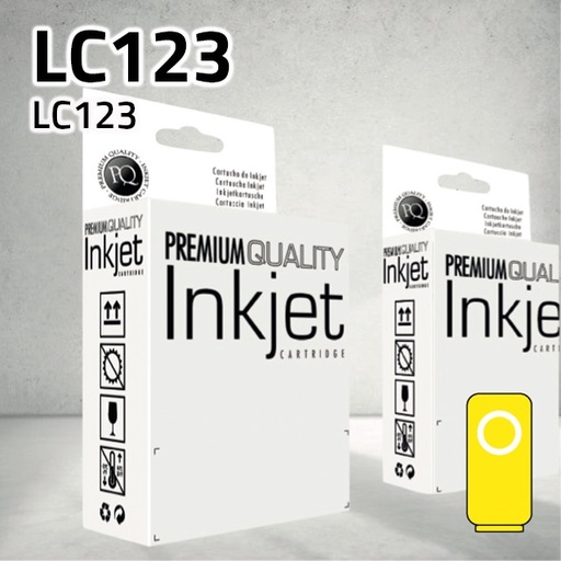 [CLBCLC123Y] Marca Clone para Brother LC123 Amarillo (10ml)