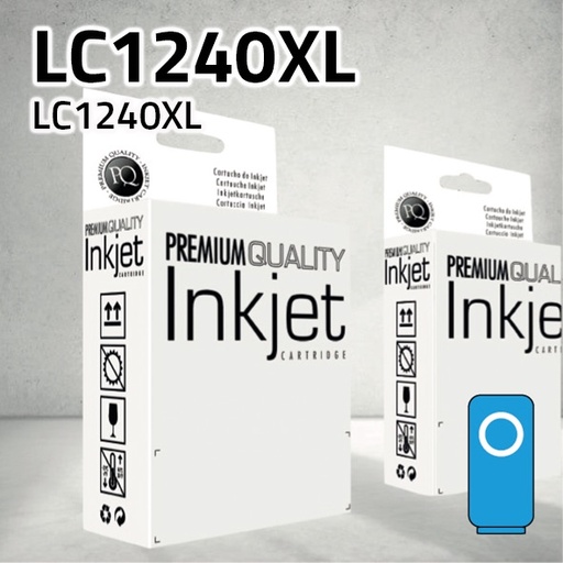 [CLBCLC1240XC] Marca Clone para Brother LC1240XL/ LC1280XL Cian (19 ml)