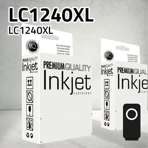 [CLBCLC1240XN] Marca Clone para Brother LC1240XL/ LC1280XL Negro (33 ml)