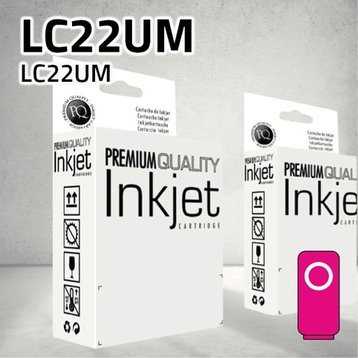 [CLBCLC22UXM] Marca Clone para Brother LC22UM Magenta (1.200 Copias)