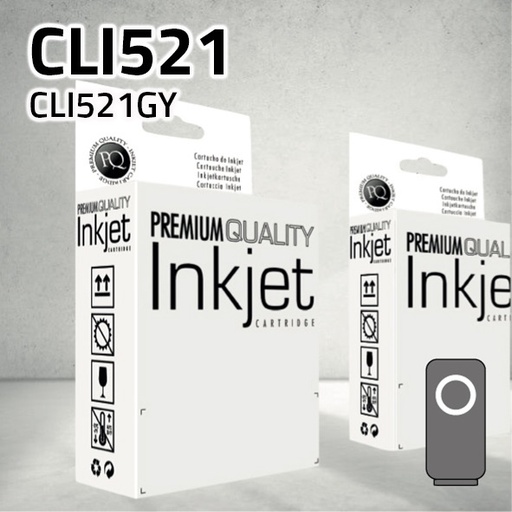 [CLCCCLI521G] Marca Clone para Canon CLI521G Gris (10,5 ml)
