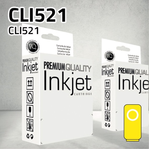 [CLCCCLI521Y] Marca Clone para Canon CLI521Y Amarillo (10,5 ml)