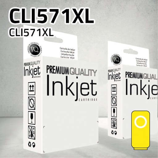 [CLCCCLI571XY] Marca Clone para Canon CLI571XL Yelllow (13 ml)
