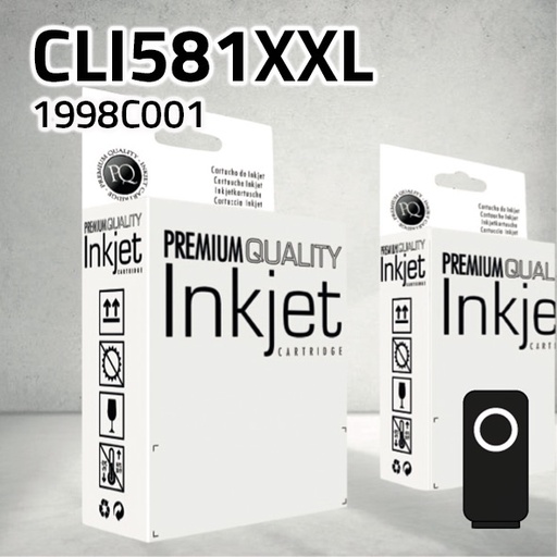[CLCCCLI581XXN] Marca Clone para Canon CLI581BKXXL Negro (12,5 ml)