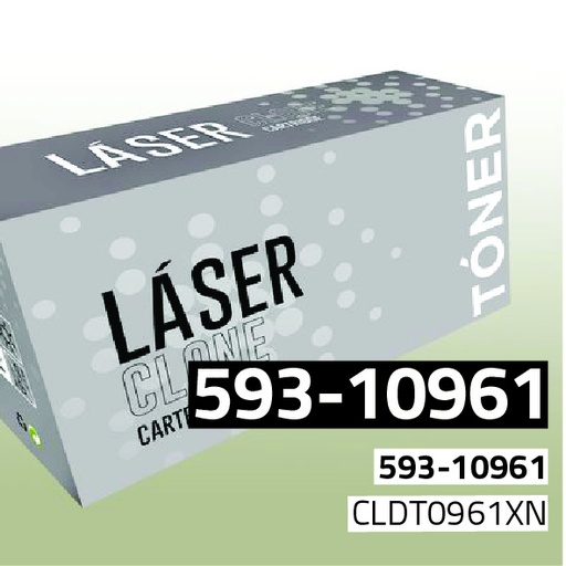 [CLDT0961XN] Marca Clone para Dell 593-10961 Negro (2.500 Copias)