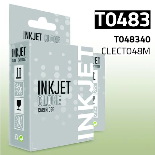 [CLECT048M] Marca Clone para Epson T048340 Magenta (17 ml)