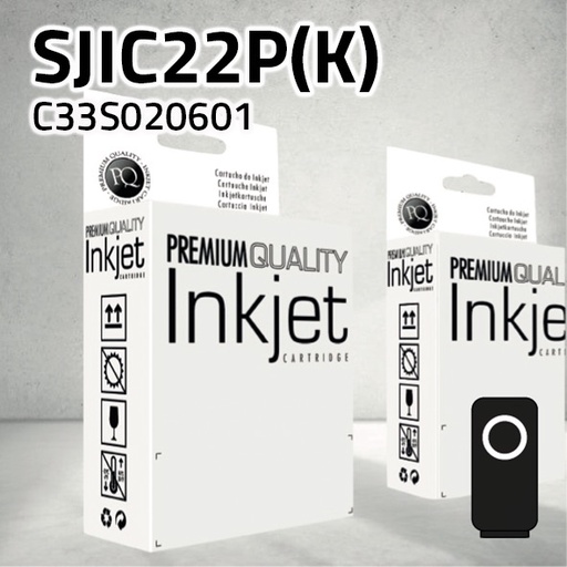 [CLECT0601N] Marca Clone para Epson C33S020601 (SJIC22P(K)) Negro (32,6 ml)