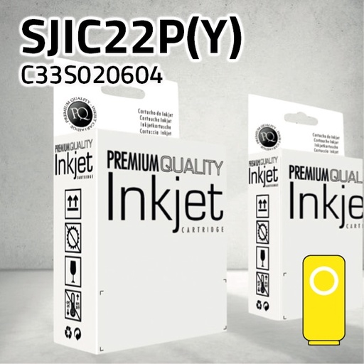 [CLECT0604Y] Marca Clone para Epson C33S020604 (SJIC22P(Y)) Amarillo (32,5 ml)