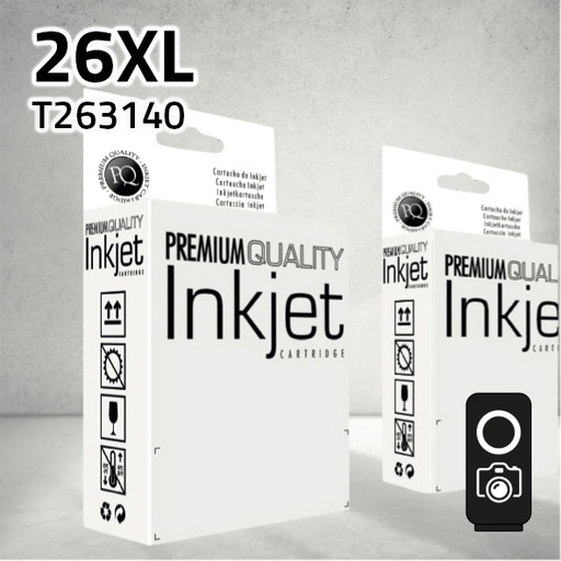 [CLECT2631XNP] Marca Clone para Epson T263140 Negro Photo (12 ml)