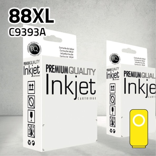 [CLHC9393XY] Marca Clone para HP C9393AE (88XL) Amarillo (35 ml)
