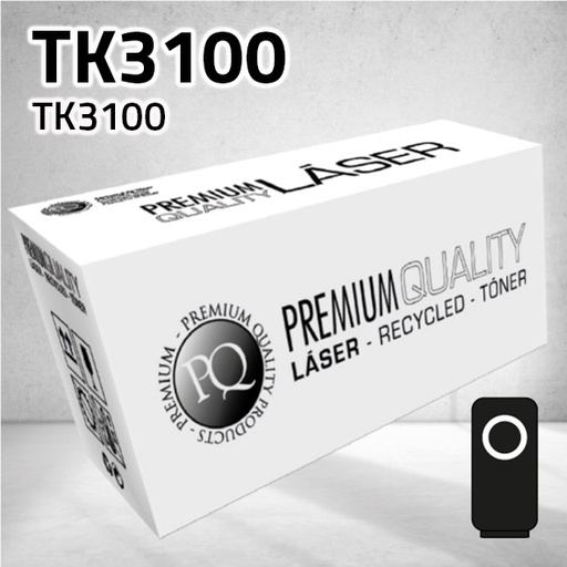 [CLKT3100N] Marca Clone para Kyocera TK3100 Kit Toner Negro (12.500 Copias)