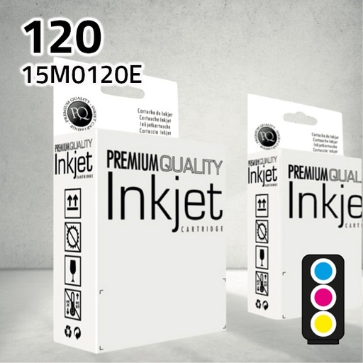 [CLLC0120C] Marca Clone para Lexmark (Nº 120) 15M0120E Color (3X10 ml)