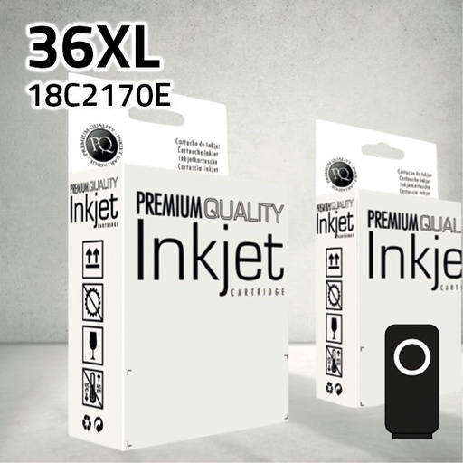 [CLLC2190XN] Marca Clone para Lexmark 18C2170E (36XL) / 018C2190E Negro XL (25 ml)