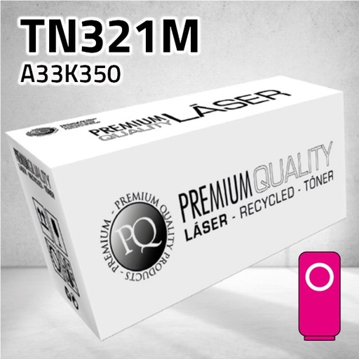 [CLMTN321M] Marca Clone para Konica Minolta TN321M Kit Toner Magenta (25.000 Copias)