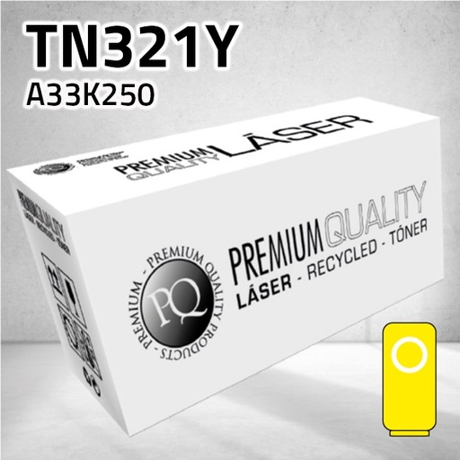 [CLMTN321Y] Marca Clone para Konica Minolta TN321Y Kit Toner Amarillo (25.000 Copias)