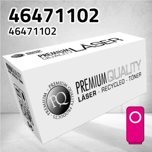 [CLOT1102M] Marca Clone para Oki 46471102 Kit Toner Magenta (7.000 Copias)