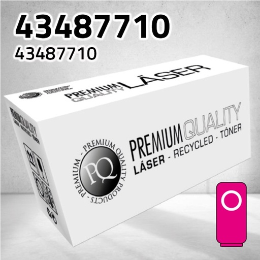 [CLOT7710M] Marca Clone para Oki 43487710 Kit Toner Magenta (6.000 Copias)