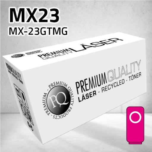 [CLSHTMX23M] Marca Clone para Sharp MX23 (MX-23GTMG) Kit Toner Magenta (10.000 Copias)
