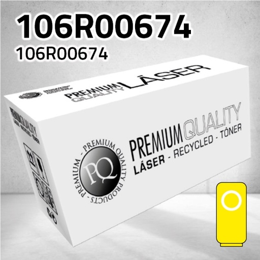 [CLXT0674Y] Marca Clone para Xerox 106R00674 Toner Amarillo (8.000 Copias)