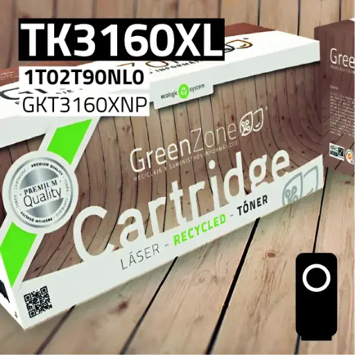 [GKT3160XNP] Green Zone para Kyocera TK3160XL Kit Toner Black (20.000 Copias) Polimerizado