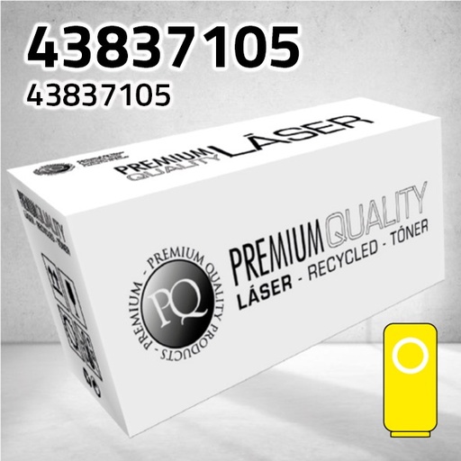 [CLOT7105Y] Marca Clone para Oki 43837105 Kit Toner Amarillo (16.500 Copias)
