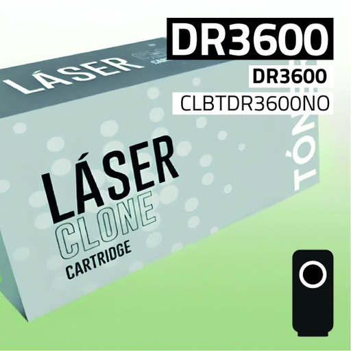 [CLBTDR3600NO] Marca Clone para Brother DR3600 Kit Tambor Negro (75.000 Copias)