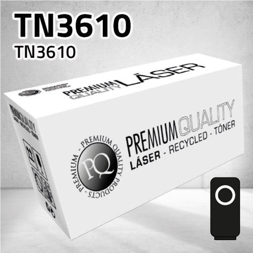 [CLBTTN3610N] Marca Clone para Brother TN3610 Kit Toner Negro (18.000 Copias)