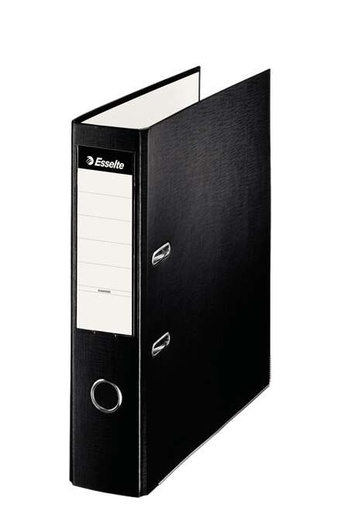 [42304] Esselte Archivador de Palanca - Formato Folio - Lomo 75mm - Capacidad para 500 Hojas - Color Negro