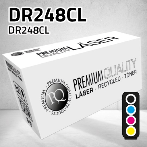 [CLBTDR248NCMY] Marca Clone para Brother DR248BK/C/M/Y Kit Tambor Universal (30.000 Copias)