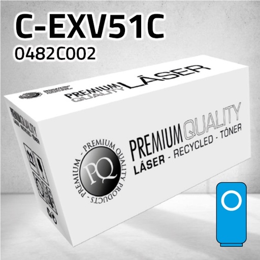 [CLCTCEXV51C] Marca Clone para Canon (C-EXV51) 0482C002 Cian (60.000 Copias)