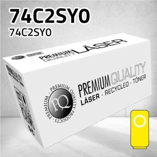 [CLLTC2SY0Y] Marca Clone para Lexmark 74C2SY0 Amarillo (7.000 Copias)