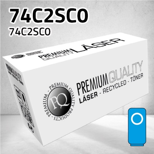 [CLLTC2SC0C] Marca Clone para Lexmark 74C2SC0 Cian (7.000 Copias)