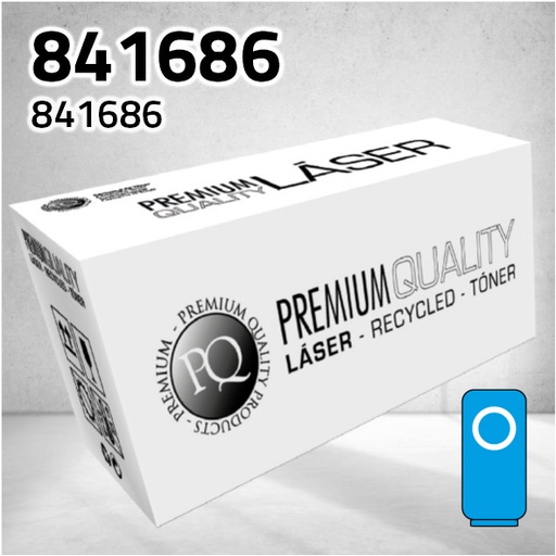[CLRT1686C] Marca Clone para Ricoh 841686 Cian (22.500 Copias)