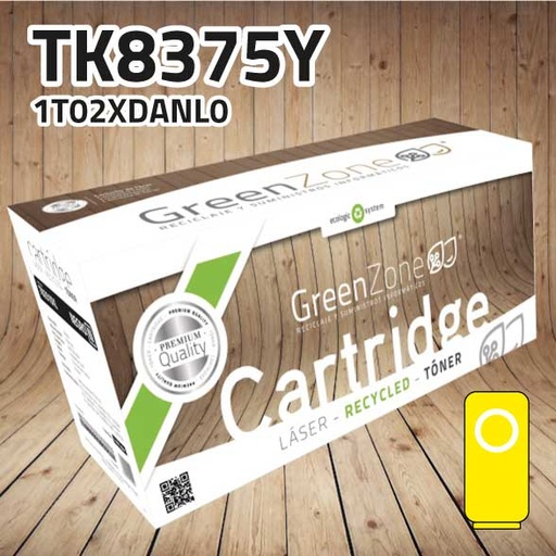 [GKT8375Y] Green Zone para Kyocera TK8375Y Kit Tóner Amarillo (20.000 Copias) Polimerizado