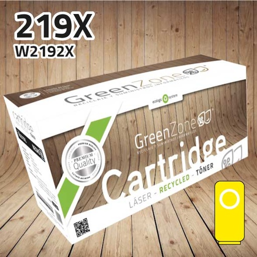 [GHTW2192XY] Green Zone para HP W2192X (219X) Tóner Amarillo (2.500 Copias)