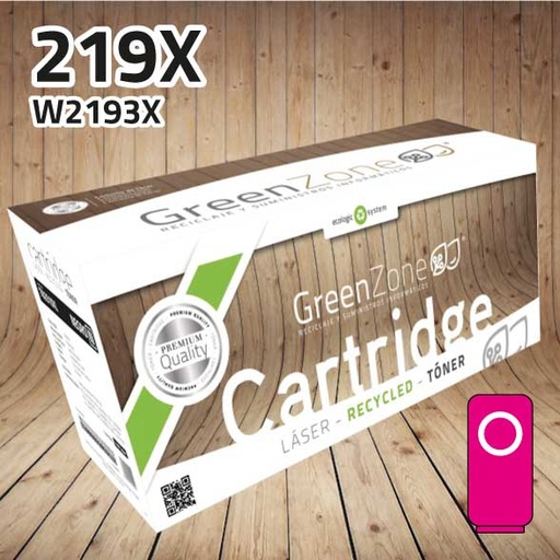 [GHTW2193XM] Green Zone para HP W2193X (219X) Tóner Magenta (2.500 Copias)