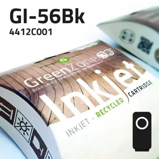 [GCCGI56N] Green Zone para Canon 4412C001 (GI-56Bk) Botella Negro (6.000 Copias) Tinta pigmentada
