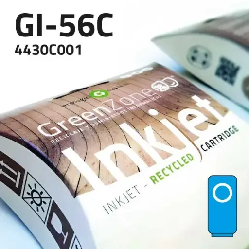 [GCCGI56C] Green Zone para Canon 4430C001 (GI-56C) Botella Cian (14.000 Copias) Tinta pigmentada