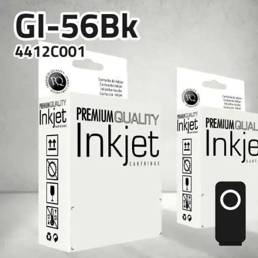 [CLCCGI56N] Marca Clone para Canon 4412C001 (GI-56Bk) Botella Negro (6.000 Copias) Tinta pigmentada