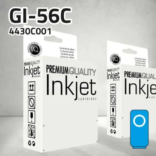 [CLCCGI56C] Marca Clone para Canon 4430C001 (GI-56C) Botella Cian (14.000 Copias) Tinta pigmentada