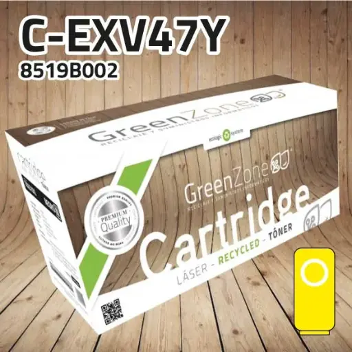 [GCTCEXV47Y] Green Zone para Canon (C-EXV47Y) 8519B002 Kit Tóner Amarillo (21.500 Copias)