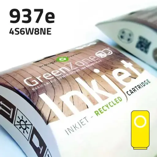 [GHCS6W8XY] Green Zone para HP 4S6W8NE (937e XL) Amarillo (1.650 Copias) VALIDO PARA HP+/ Series terminadas en "e"